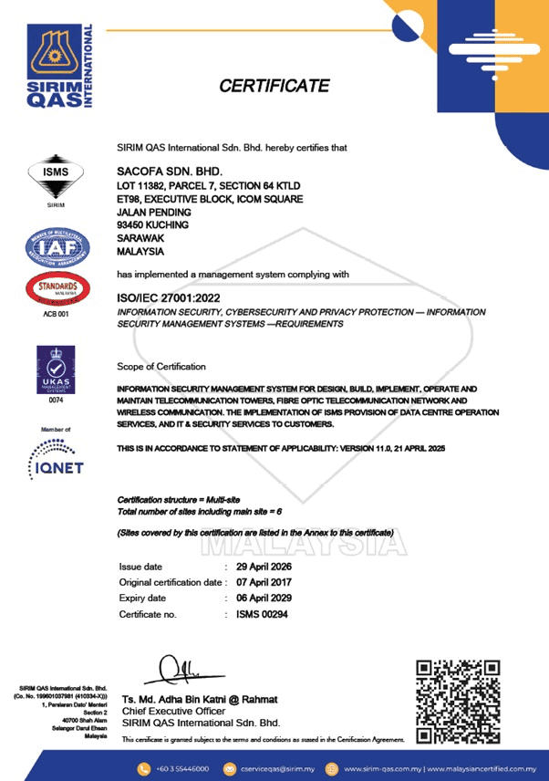 ISO/IEC 27001:2022