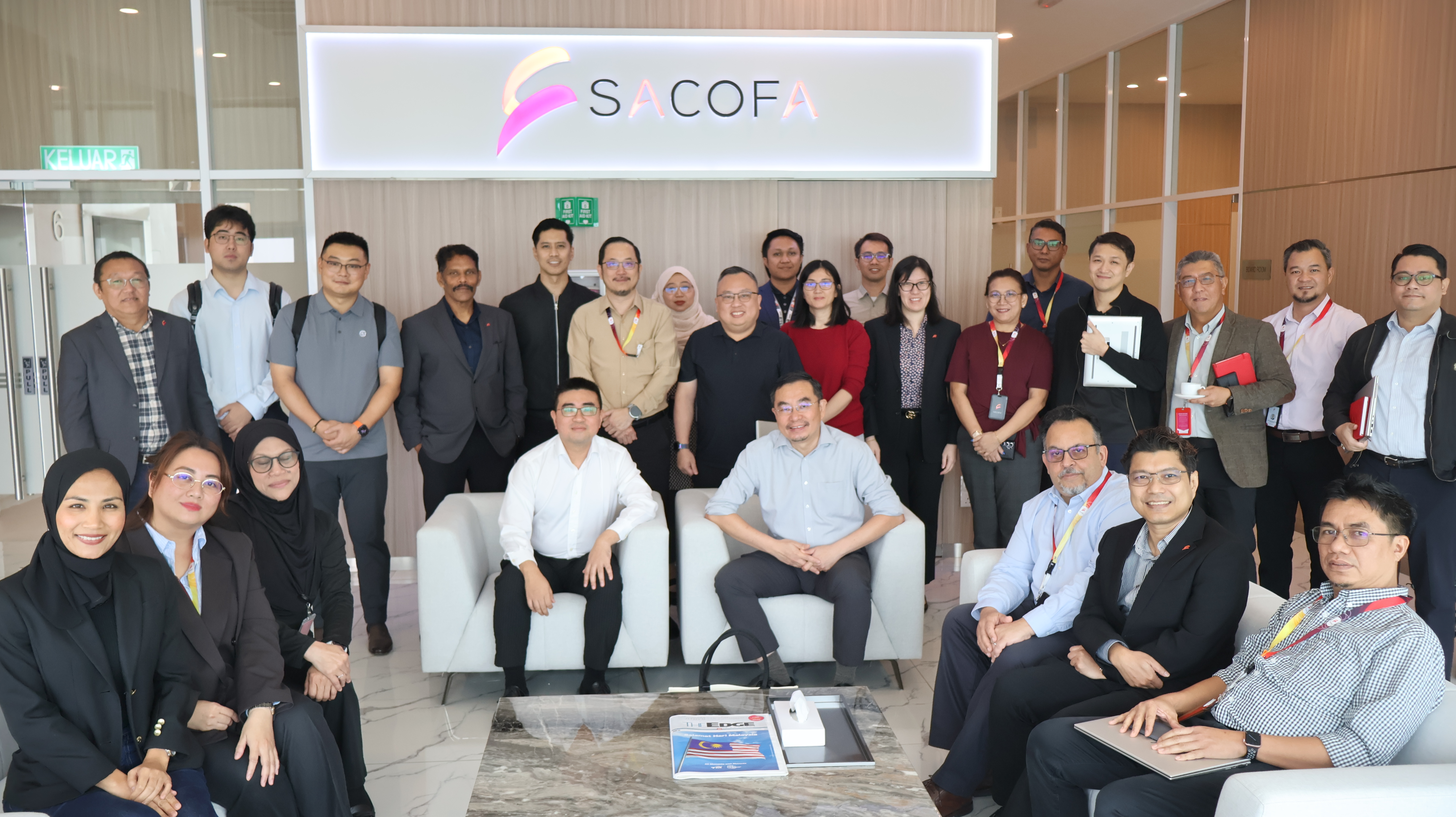 FiberHome Pays Courtesy Visit to SACOFA