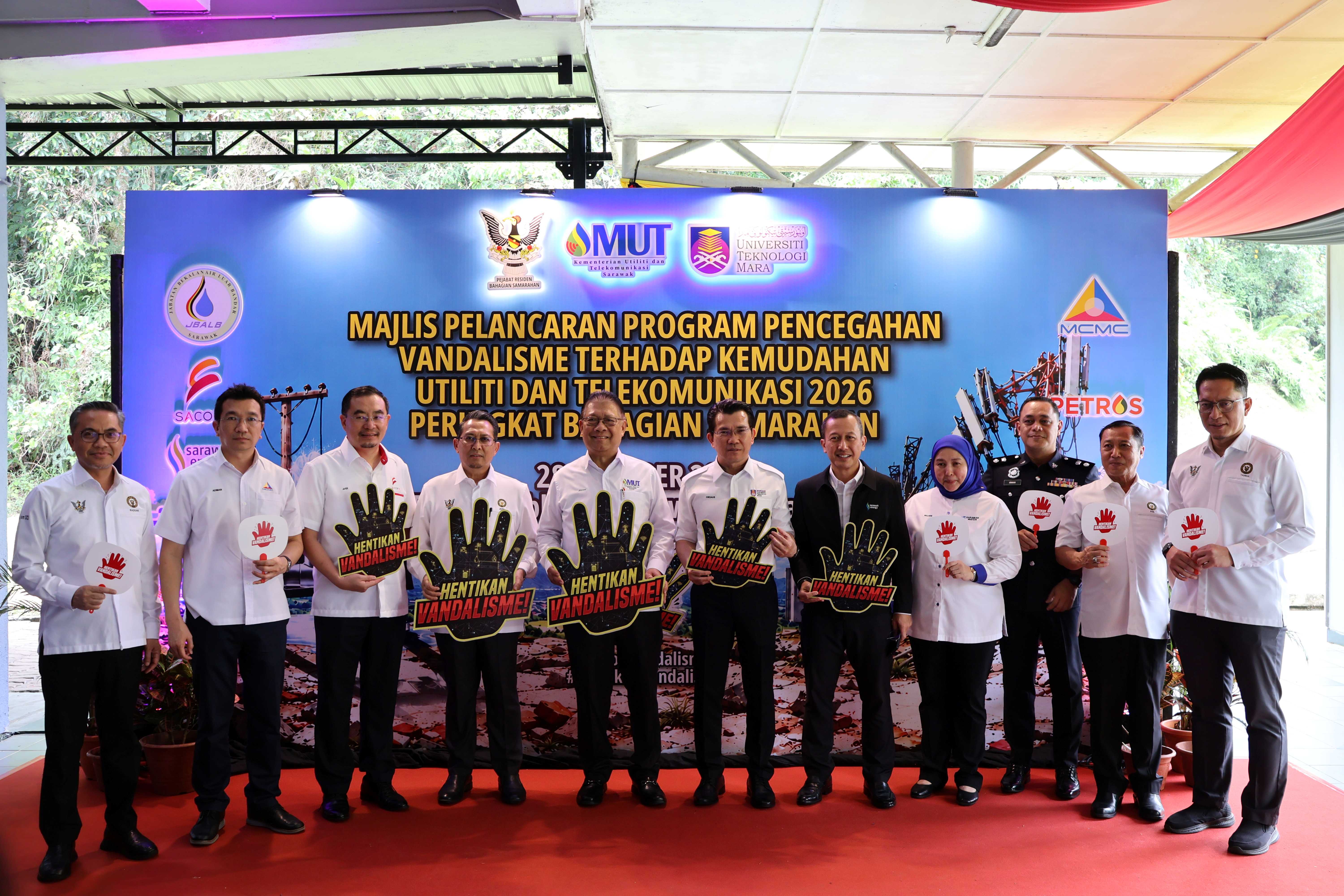 SACOFA Supports MUT Anti-Vandalism Awareness Initiative to Protect Sarawak’s Essential Infrastructure